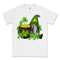 White st patricks gnome and pot of gold Classic Tee - AdoDesignShop