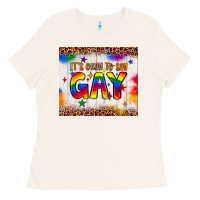 Bone it's okay to say gay tumbler Ladies Tee - JahusDesignShop