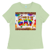 Matcha it's okay to say gay tumbler Ladies Tee - JahusDesignShop