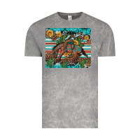 Cloud Rock bucking bronco cowboy rodeo cactus and sunflowers Vintage Tee - Artiststas
