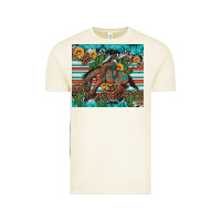 Vintage Arctic bucking bronco cowboy rodeo cactus and sunflowers Vintage Tee - Artiststas