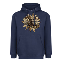 Navy Thankful Sunflower Heavyweight Hoodie - Bettercallsaul