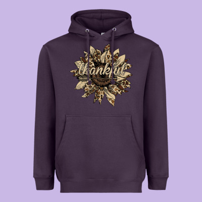 Thankful Sunflower Heavyweight Hoodie Designed By Bettercallsaul