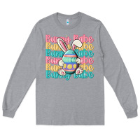 Heather Grey bunny babe Long Sleeve Tee - MaliasSmallBusiness