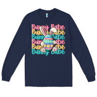 Navy bunny babe Long Sleeve Tee - MaliasSmallBusiness