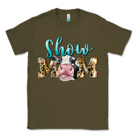 Army Green Western Show Mom Holstein Classic Tee - LillyAllenDesigns