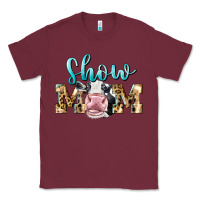 Burgundy Western Show Mom Holstein Classic Tee - LillyAllenDesigns