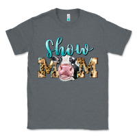 Charcoal Heather Western Show Mom Holstein Classic Tee - LillyAllenDesigns