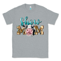 Heather Grey Western Show Mom Holstein Classic Tee - LillyAllenDesigns