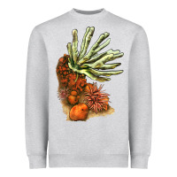 Heather Grey Coral Reef Heavyweight Sweatshirt - LillyAllenDesigns