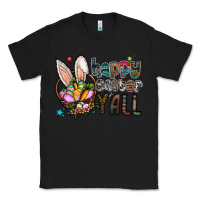 Black Happy Easter Y'all Classic Tee - CowhideDigitalArt