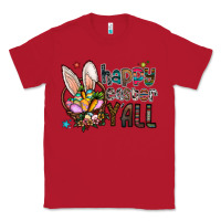 Red Happy Easter Y'all Classic Tee - CowhideDigitalArt