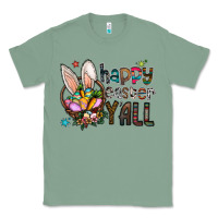 Sage Happy Easter Y'all Classic Tee - CowhideDigitalArt