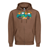 Chestnut fall gnomes truck Zipper Hoodie - MaliasSmallBusiness