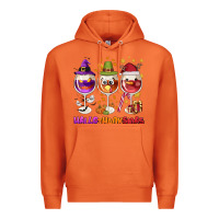 Carrot Hallothanksmas wine glasses Premium Hoodie - NancyCooperArtShop
