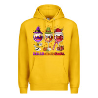 Lemon Hallothanksmas wine glasses Premium Hoodie - NancyCooperArtShop