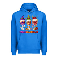 True Royal Hallothanksmas wine glasses Premium Hoodie - NancyCooperArtShop