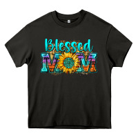 Asphalt blessed mom sunflower Heavy Core Tee - Zillion Design Studio