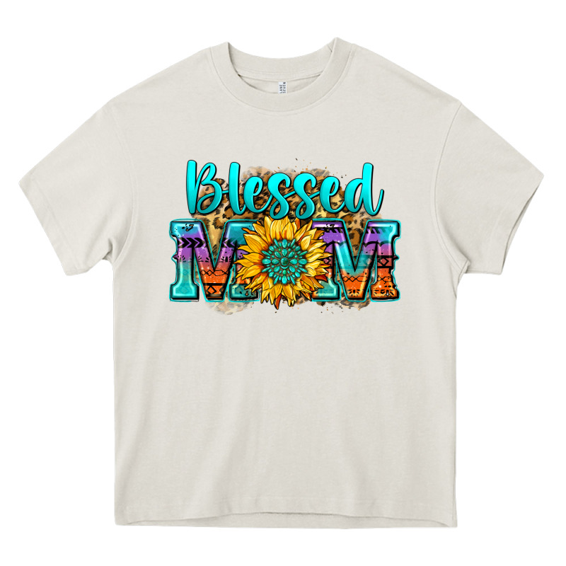 Blessed Mom Sunflower Heavy Core Tee by Zillion Design Studio | Teevron