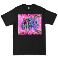 Black cute and fluffy stitch Premium Tee - Zillion Design Studio