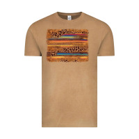 Vintage Camel leopard serape background Vintage Tee - AdoDesignShop