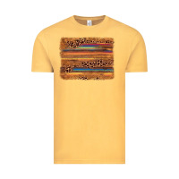 Vintage Mustard leopard serape background Vintage Tee - AdoDesignShop