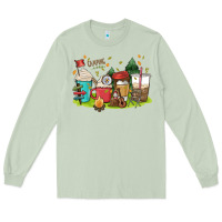 Matcha camp coffee drink Long Sleeve Tee - MaliasSmallBusiness