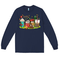 Navy camp coffee drink Long Sleeve Tee - MaliasSmallBusiness