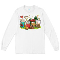 White camp coffee drink Long Sleeve Tee - MaliasSmallBusiness