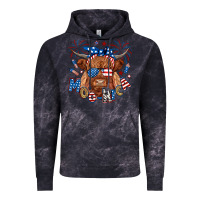 Cloud Black moo rica highland cow Vintage Hoodie - RanaPortraitStore