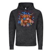 Vintage Black moo rica highland cow Vintage Hoodie - RanaPortraitStore