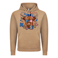 Vintage Coffee moo rica highland cow Vintage Hoodie - RanaPortraitStore