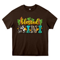 Chocolate Brown blessed mini Heavy Core Tee - Zillion Design Studio
