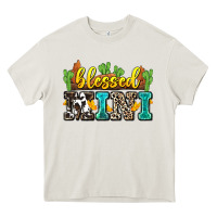 Cream blessed mini Heavy Core Tee - Zillion Design Studio