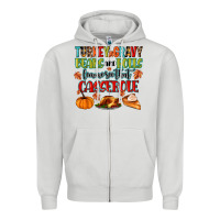 Dove Grey turkey gravy beans and rolls lemme see that casser Zipper Hoodie - MaliasSmallBusiness