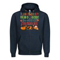 Navy turkey gravy beans and rolls lemme see that casser Zipper Hoodie - MaliasSmallBusiness