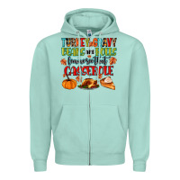 Seafoam turkey gravy beans and rolls lemme see that casser Zipper Hoodie - MaliasSmallBusiness