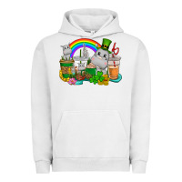 Pigment Lunar Rock St. Patrick's Hippopotamus coffee cups Urban Hoodie - CowGirlArtShop