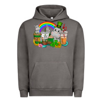 Pigment Tornado St. Patrick's Hippopotamus coffee cups Urban Hoodie - CowGirlArtShop