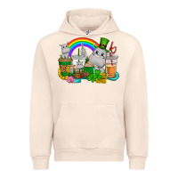 Sandshell St. Patrick's Hippopotamus coffee cups Urban Hoodie - CowGirlArtShop