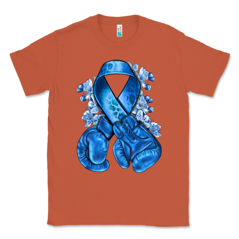 Blueribbon With Boxing Gloves Classic Tee by NancyCooperArtShop | Teevron