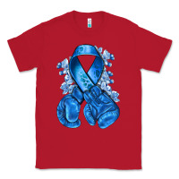 Red blueribbon with boxing gloves Classic Tee - NancyCooperArtShop