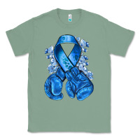 Sage blueribbon with boxing gloves Classic Tee - NancyCooperArtShop