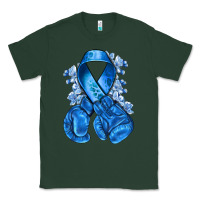 Sports Green blueribbon with boxing gloves Classic Tee - NancyCooperArtShop