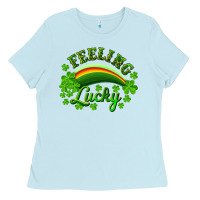 Feeling Lucky With Rainbow Ladies Tee | Teevron