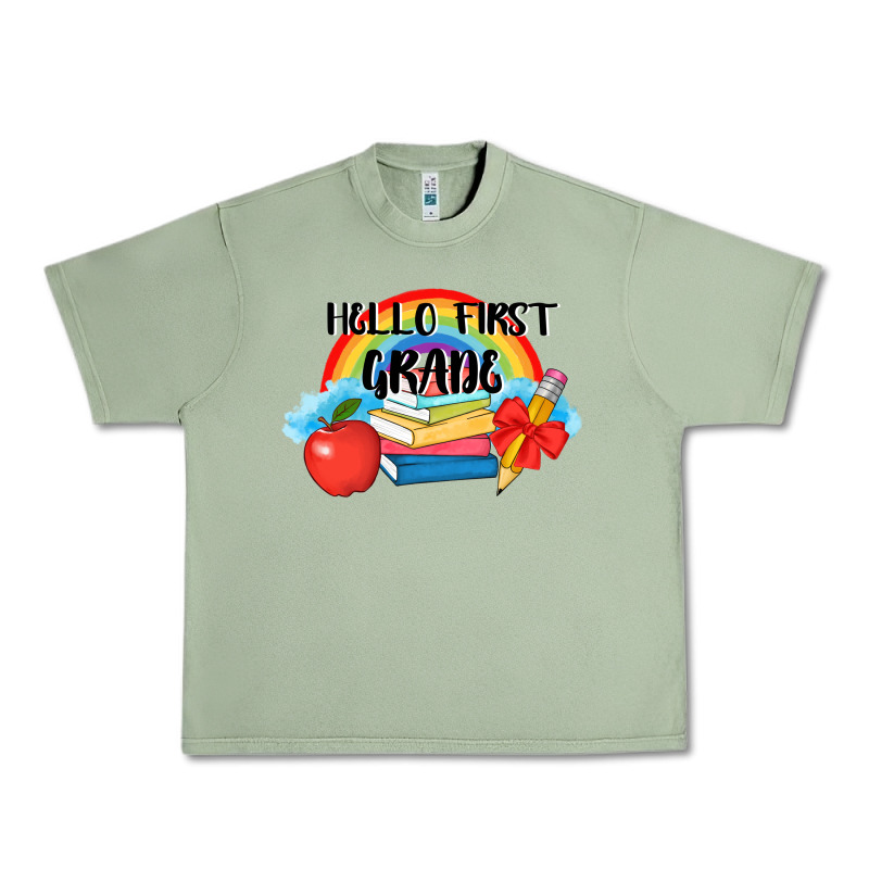 Back To School Hello First Grade 3200x2400 Urban Heavy Tee by AdoDesignShop | Teevron