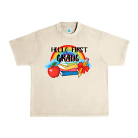 Sandshell back to school hello first grade 3200x2400 Urban Heavy Tee - AdoDesignShop
