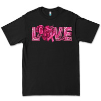 Black Breast Cancer Love Premium Tee - texasbilliewilder