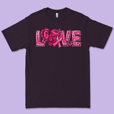 Breast Cancer Love Premium Tee Designed By Texasbilliewilder