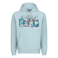 Blue Mist winter coffee Premium Hoodie - JahusDesignShop